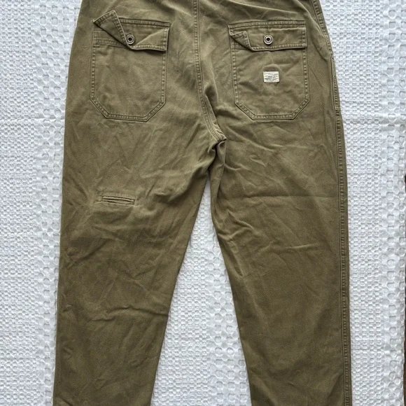 P&Co Service Fatigue Pants Olive 32x30 100% Cotton Twill Workwear Military-Look - Picture 6 of 6